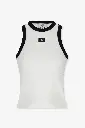 CROP TOP BLOW UP IVORY TANK