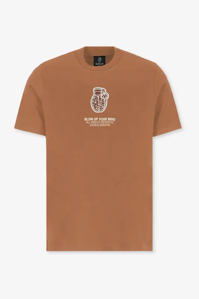 CAMISETA BLOW UP SLIM FIT BROWN T-SHIRT