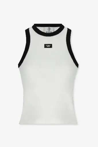 CROP TOP BLOW UP IVORY TANK
